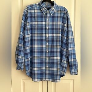 POLO RALPH LAUREN MEN’S PONY CHECKERED BUTTON DOWN LONG SLEEVE SHIRT, Size 2XL